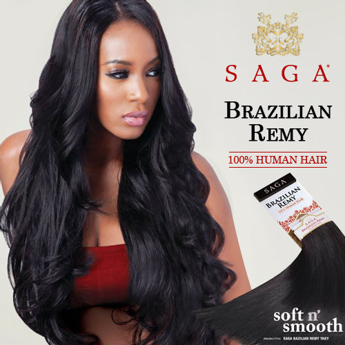 MilkyWay Remy Human Hair Weave SAGA Brazilian Remy Yaky 10S"