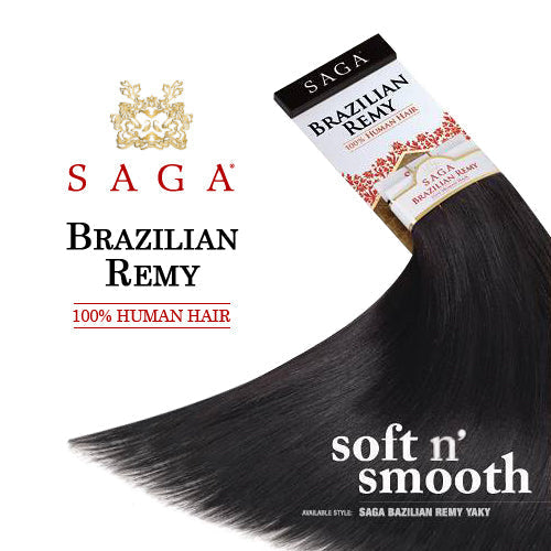 MilkyWay Remy Human Hair Weave SAGA Brazilian Remy Yaky 10S"