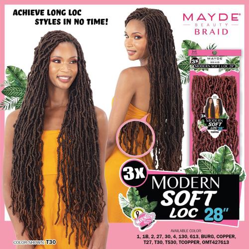 Mayde Beauty Crochet Braid 3X Modern Soft Loc 28"