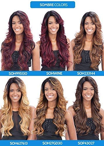 FreeTress Equal Highlights Deep Invisible Part Long Synthetic Lace Wig - Mizzy