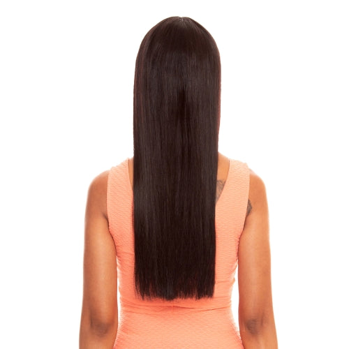 The Wig Brazilian Virgin Remy Human Hair Wig Black Pink HHBW Cleo 22"