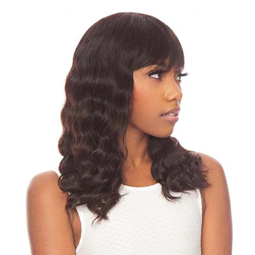 The Wig Brazilian Virgin Remy Human Hair Wig Black Pink HHBW LOOSE 18"