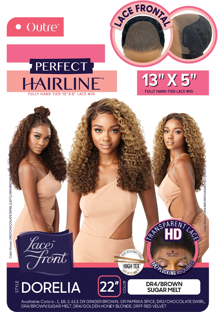 Outre Glueless HD Lace Front Wig Perfect Hairline Fully Hand-Tied 13X5 Lace Wig Dorelia