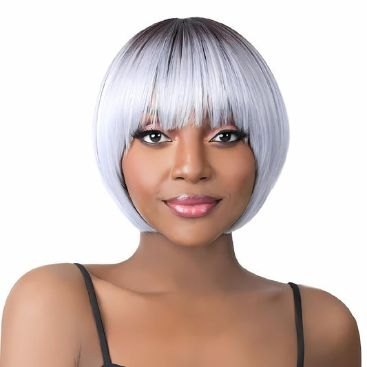 It's A Wig Bob with Bang Synthetic Wig Bocut-3