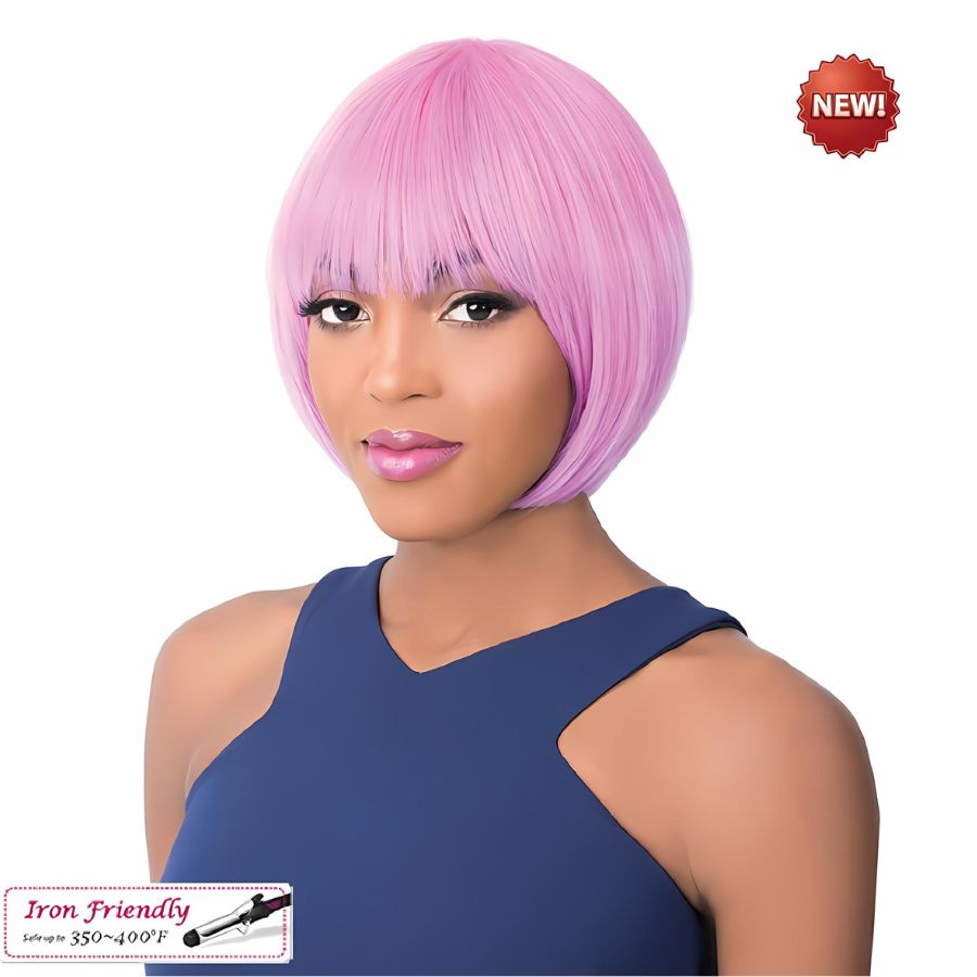 It's A Wig Bob with Bang Synthetic Wig Bocut-3