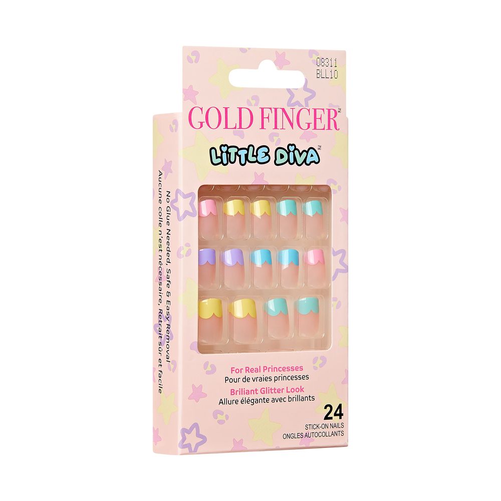 Kiss Gold Finger Little Diva Sticker Nails Pallette - BLL10