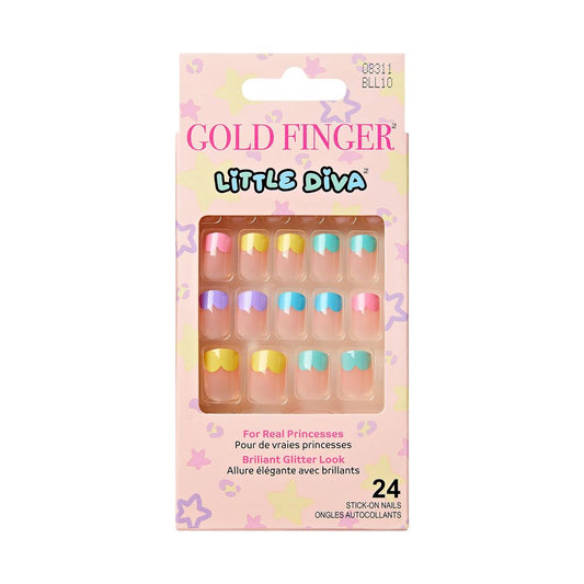 Kiss Gold Finger Little Diva Sticker Nails Pallette - BLL10