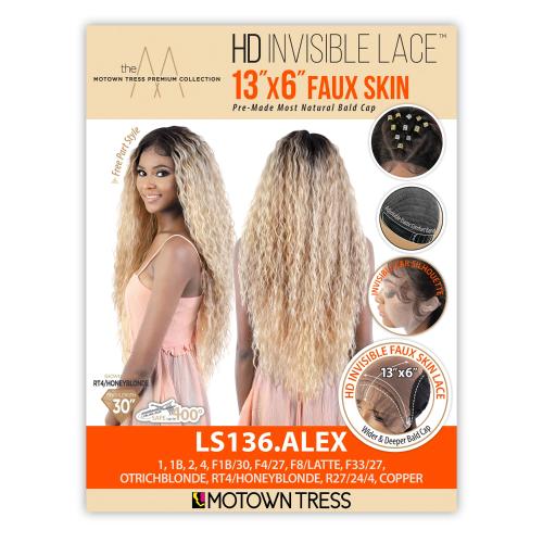 Motown Tress HD Lace Front Wig 13X7 Invisible Lace Fake Scalp LS136.ALEX