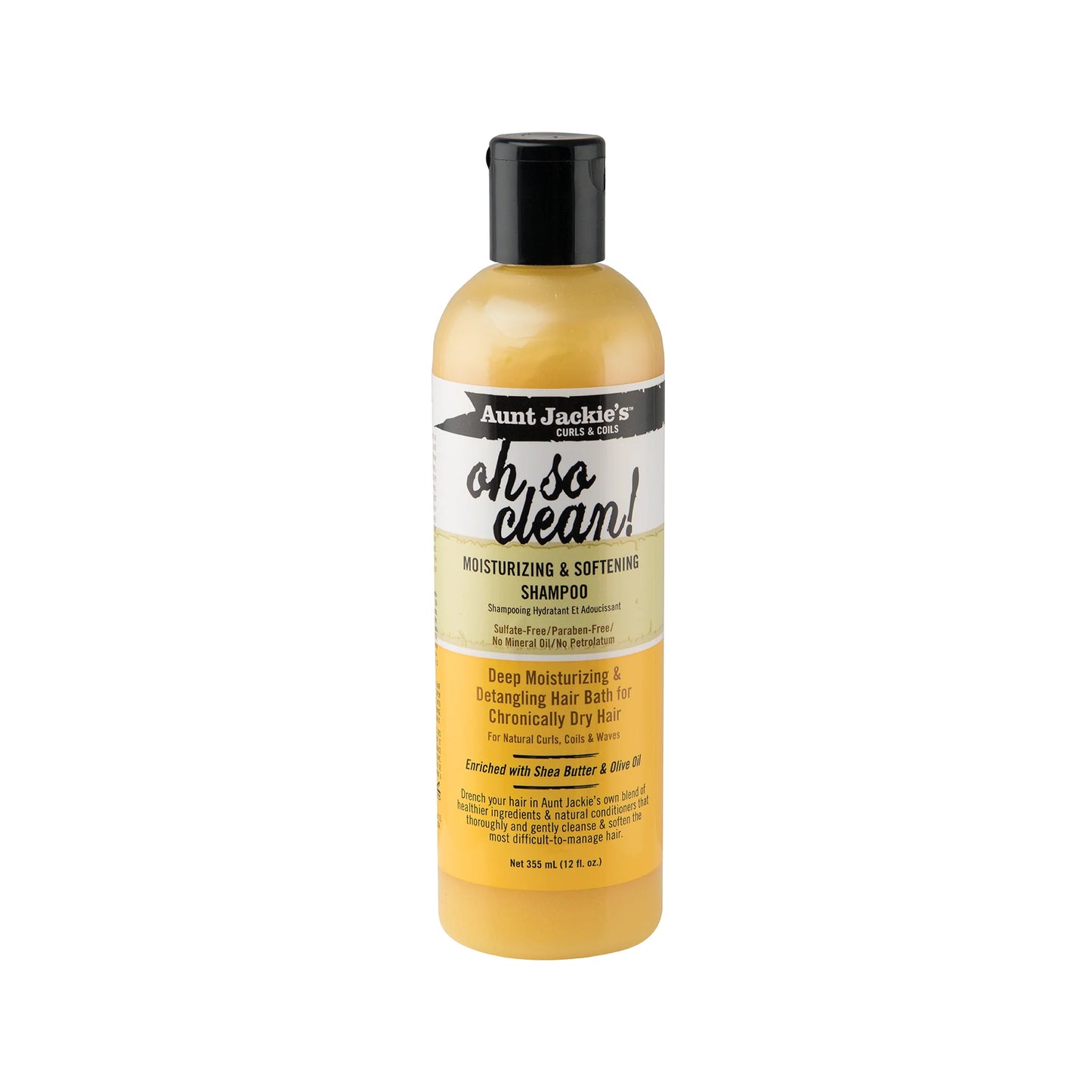 Aunt Jackie's Oh So Clean - Moisturizing & Softening Shampoo 12 oz