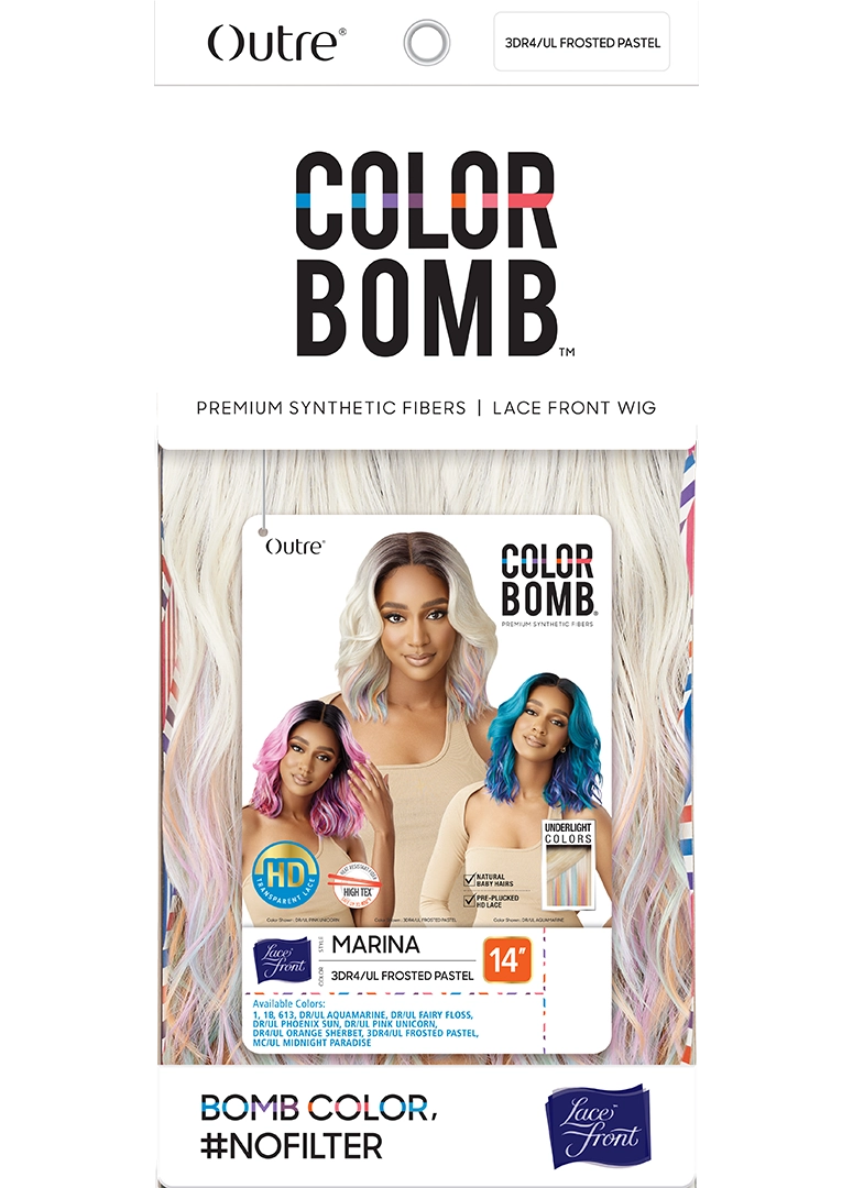 Outre Synthetic Lace Front Wig Color Bomb Marina
