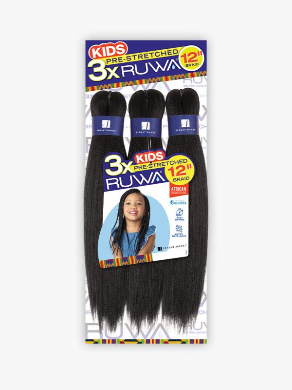 Sensationnel 3X Ruwa Pre-Stretched Braid 12" (Kids)