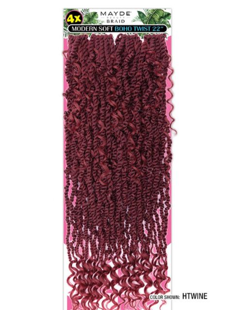 Mayde Beauty 4X Modern Soft Boho Twist Crochet Braid 22"