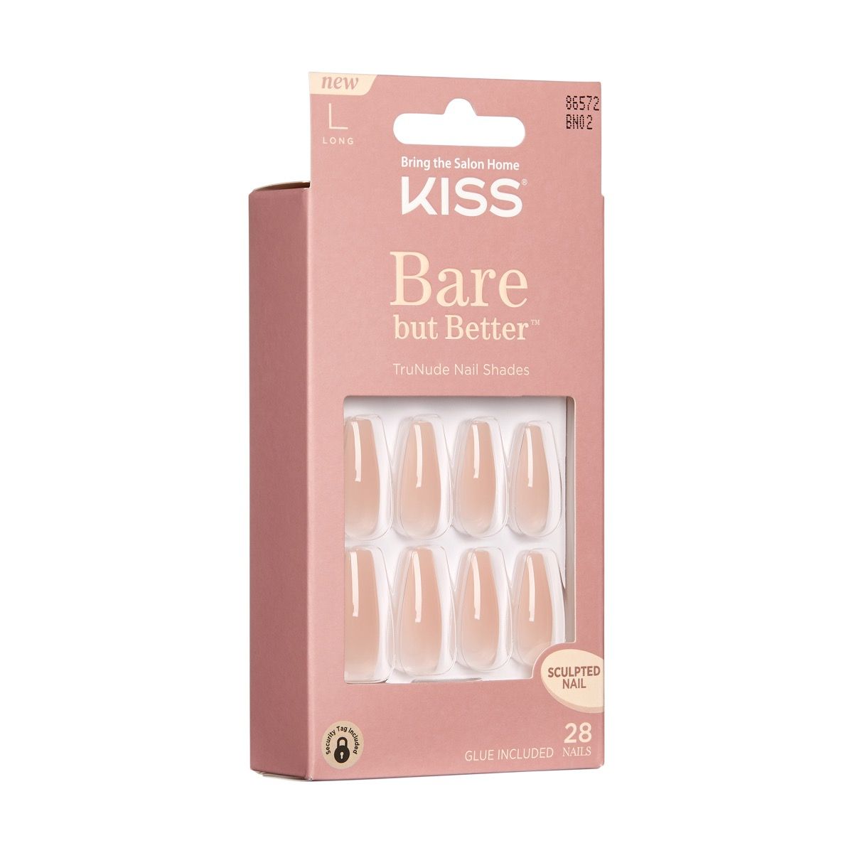 Kiss Bare but Better Nude Nails NUDE DRAMA - BN02