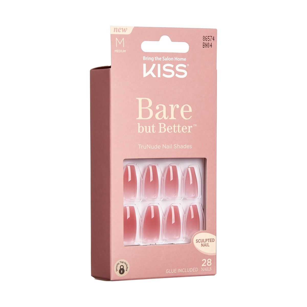 Kiss Bare but Better Nude Nails NUDE NUDE - BN04