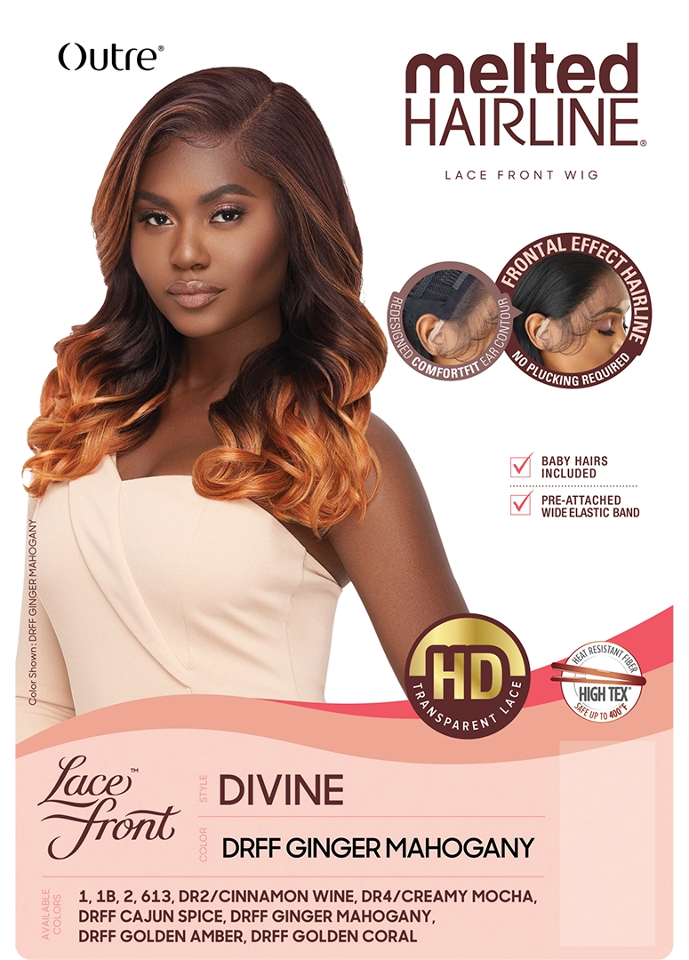 Outre Melted Hairline Glueless HD Lace Front Wig Divine