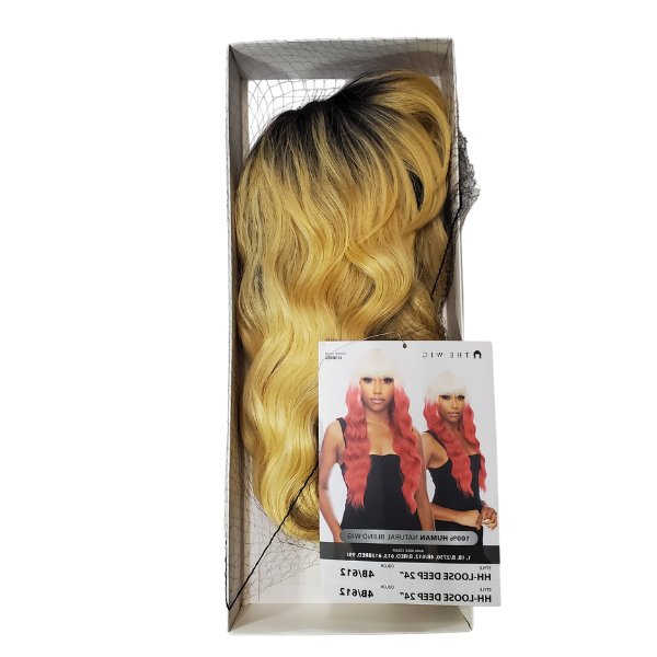 The Wig Human Hair Blend Wig HH-LOOSE DEEP 24"