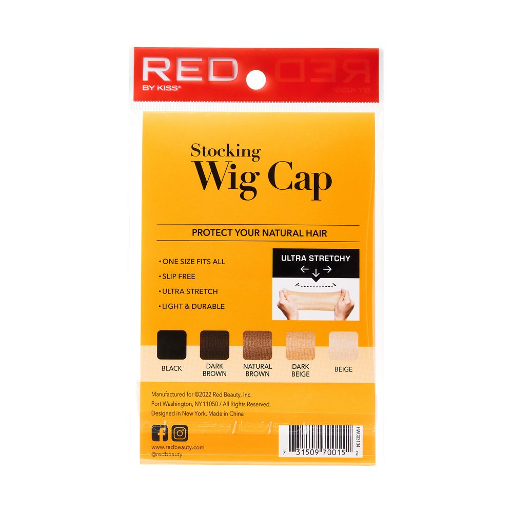 Red by Kiss Stocking Wig Cap One Size Beige (2PCS) -HWC03