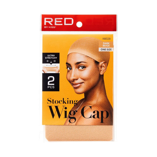 Red by Kiss Stocking Wig Cap One Size Dark Beige (2PCS) -HWC09