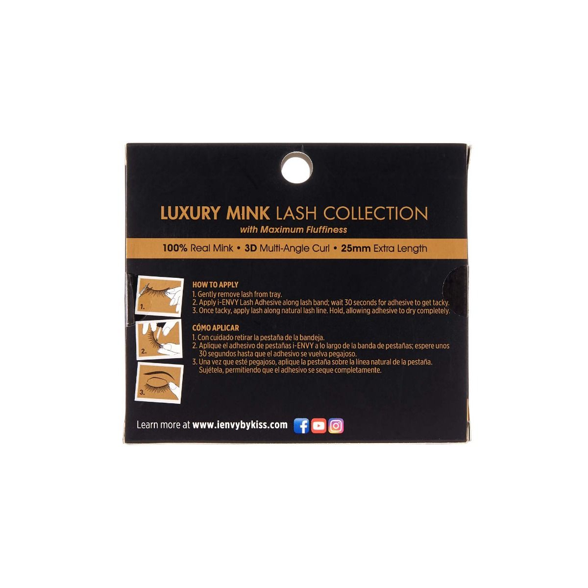 iENVY Luxury Mink 3D Lashes - KMIN12