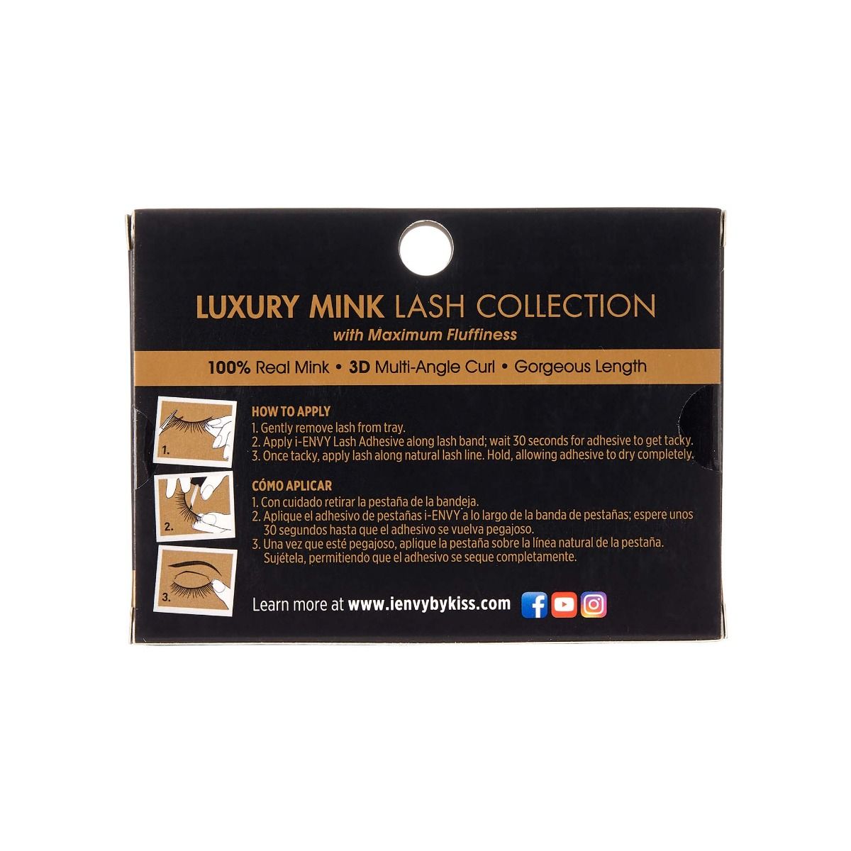 iENVY Luxury Mink 3D Lashes - KMIN01