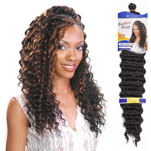 FreeTress Synthetic Crochet Braids Deep Twist 22"