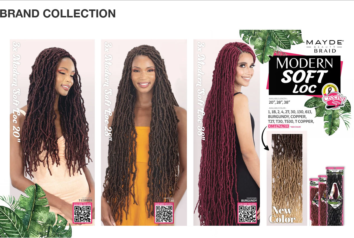 Mayde Beauty Crochet Braid 3X Modern Soft Loc  20"