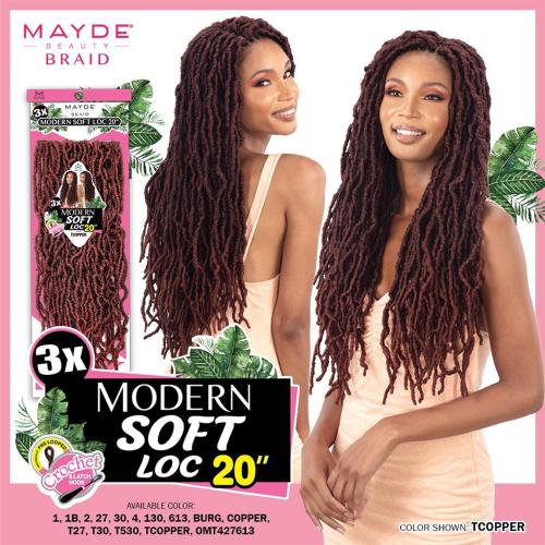 Mayde Beauty Crochet Braid 3X Modern Soft Loc  20"