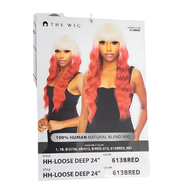 The Wig Human Hair Blend Wig HH-LOOSE DEEP 24"